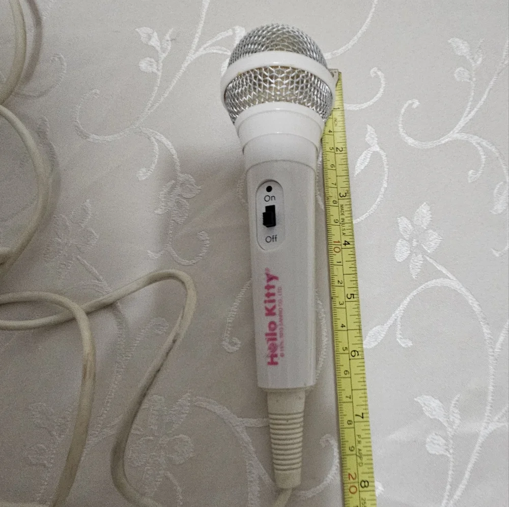 Hello Kitty Pink and White Wired Microphone